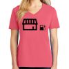 Cotton Women's V-neck Tee sing united test Thumbnail