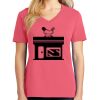 Cotton Women's V-neck Tee sing united test Thumbnail