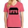 Cotton Women's V-neck Tee sing united test Thumbnail