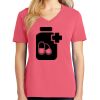 Cotton Women's V-neck Tee sing united test Thumbnail