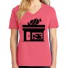 Cotton Women's V-neck Tee sing united test Thumbnail