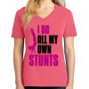 Cotton Women's V-neck Tee sing united test Thumbnail