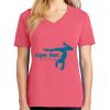 Cotton Women's V-neck Tee sing united test Thumbnail