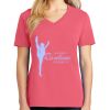 Cotton Women's V-neck Tee sing united test Thumbnail