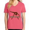 Cotton Women's V-neck Tee sing united test Thumbnail