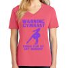 Cotton Women's V-neck Tee sing united test Thumbnail