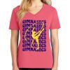 Cotton Women's V-neck Tee sing united test Thumbnail