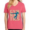 Cotton Women's V-neck Tee sing united test Thumbnail