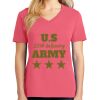 Cotton Women's V-neck Tee sing united test Thumbnail
