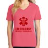 Cotton Women's V-neck Tee sing united test Thumbnail