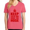 Cotton Women's V-neck Tee sing united test Thumbnail