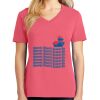 Cotton Women's V-neck Tee sing united test Thumbnail