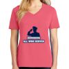 Cotton Women's V-neck Tee sing united test Thumbnail