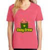 Cotton Women's V-neck Tee sing united test Thumbnail