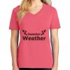 Cotton Women's V-neck Tee sing united test Thumbnail