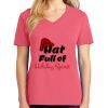 Cotton Women's V-neck Tee sing united test Thumbnail