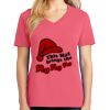 Cotton Women's V-neck Tee sing united test Thumbnail