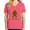 Cotton Women's V-neck Tee sing united test Thumbnail