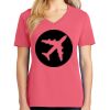 Cotton Women's V-neck Tee sing united test Thumbnail
