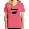 Cotton Women's V-neck Tee sing united test Thumbnail