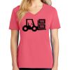 Cotton Women's V-neck Tee sing united test Thumbnail