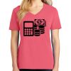 Cotton Women's V-neck Tee sing united test Thumbnail