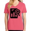 Cotton Women's V-neck Tee sing united test Thumbnail