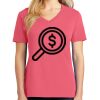 Cotton Women's V-neck Tee sing united test Thumbnail