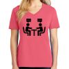Cotton Women's V-neck Tee sing united test Thumbnail