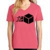 Cotton Women's V-neck Tee sing united test Thumbnail