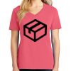 Cotton Women's V-neck Tee sing united test Thumbnail