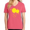 Cotton Women's V-neck Tee sing united test Thumbnail