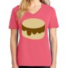 Cotton Women's V-neck Tee sing united test Thumbnail