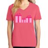 Cotton Women's V-neck Tee sing united test Thumbnail