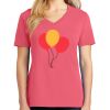 Cotton Women's V-neck Tee sing united test Thumbnail