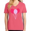 Cotton Women's V-neck Tee sing united test Thumbnail