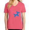 Cotton Women's V-neck Tee sing united test Thumbnail