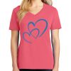Cotton Women's V-neck Tee sing united test Thumbnail