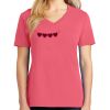 Cotton Women's V-neck Tee sing united test Thumbnail