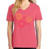 Cotton Women's V-neck Tee sing united test Thumbnail