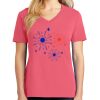 Cotton Women's V-neck Tee sing united test Thumbnail