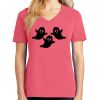 Cotton Women's V-neck Tee sing united test Thumbnail