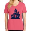 Cotton Women's V-neck Tee sing united test Thumbnail