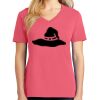 Cotton Women's V-neck Tee sing united test Thumbnail