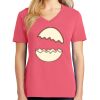 Cotton Women's V-neck Tee sing united test Thumbnail