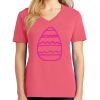 Cotton Women's V-neck Tee sing united test Thumbnail