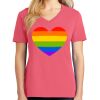 Cotton Women's V-neck Tee sing united test Thumbnail