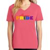 Cotton Women's V-neck Tee sing united test Thumbnail