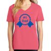 Cotton Women's V-neck Tee sing united test Thumbnail