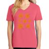 Cotton Women's V-neck Tee sing united test Thumbnail